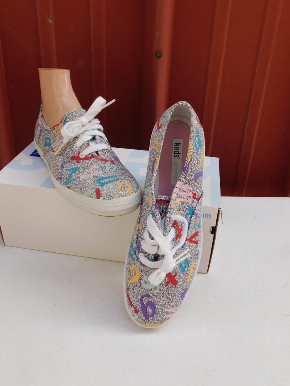 Vintage Keds Alphabet Sneakers sz 7 NOS